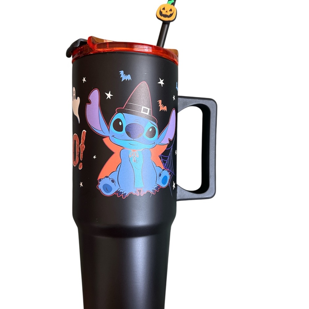 Disney Stitch Halloween Black Tumbler